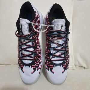 Jordan Athletic Shoes in White, Black, and Pink